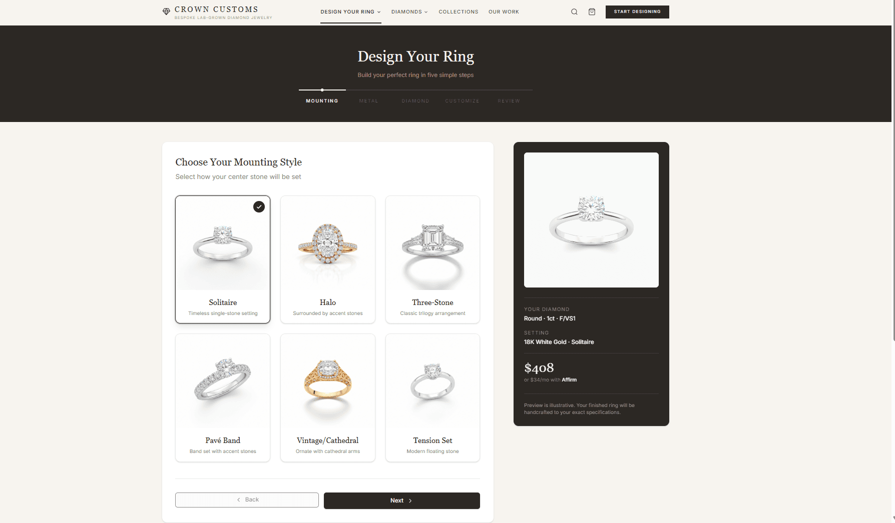 Crown Collection website